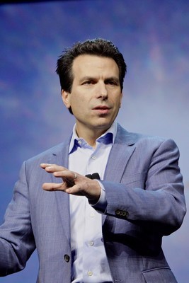 Anagnost delivering his keynote address at Autodesk University 2016.