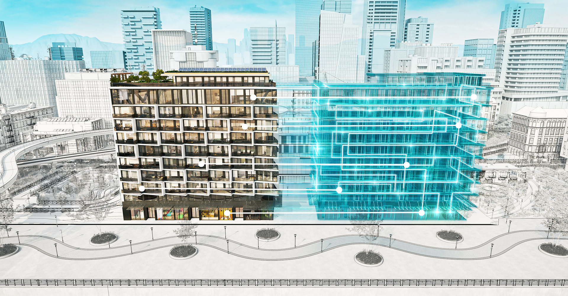 digital twin technology applied to a building