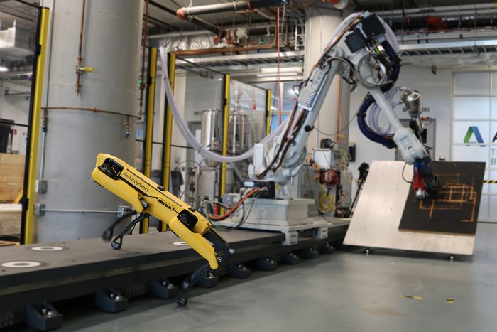 Spotted: Boston Dynamics robot at the Autodesk Technology Centers