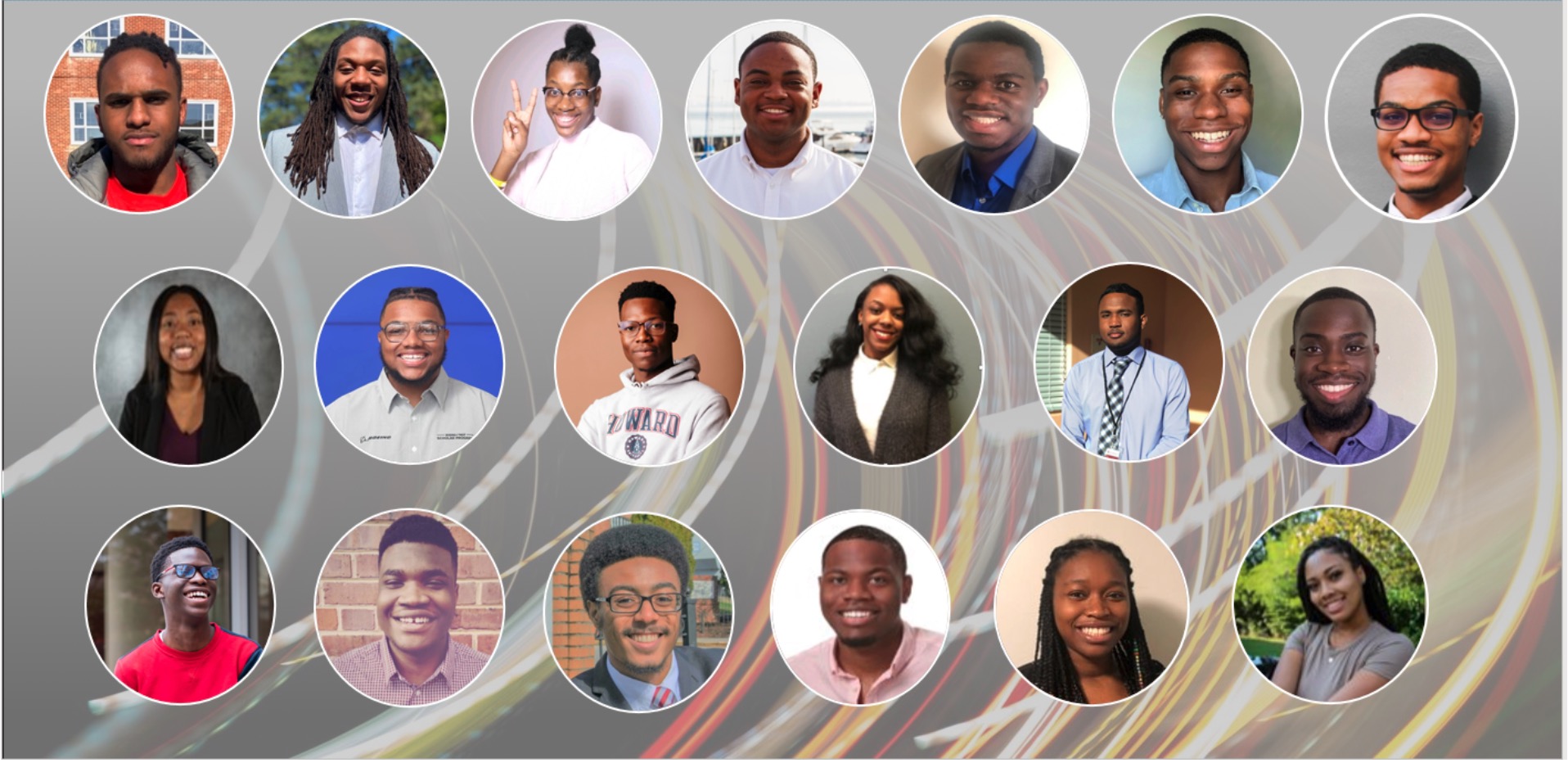 headshots of the first cohort of Autodesk HBCU Tech Program students.