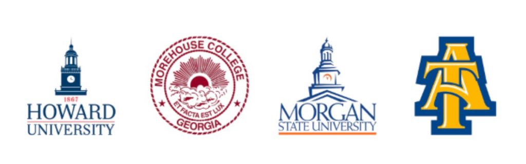 Среди участников-Университет Говарда, Колледж Морхаус, Университет штата Морган и A&T. Северной Каролины. 
