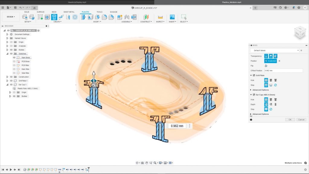 A mockup of the product design extension. 