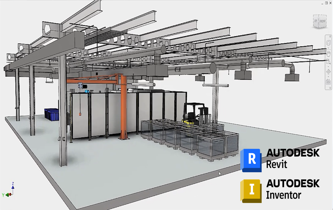 screenshot of Autodesk Revit and Autodesk Inventor connection