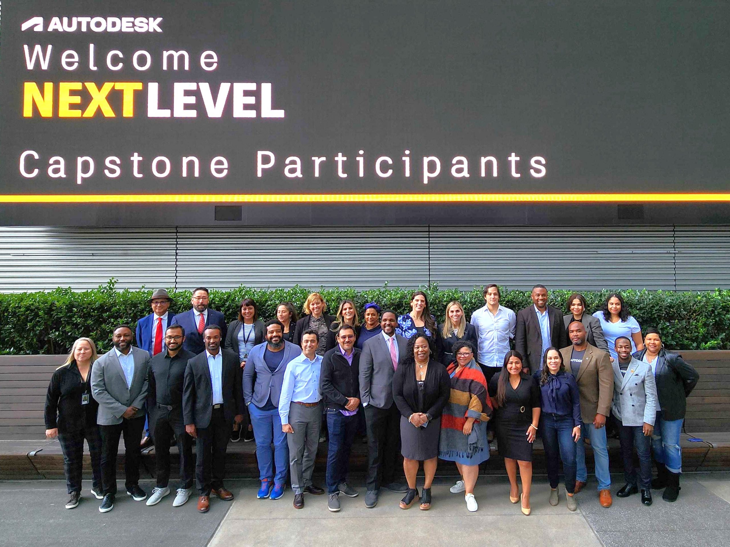 Group photo of Next Level program capstone participants