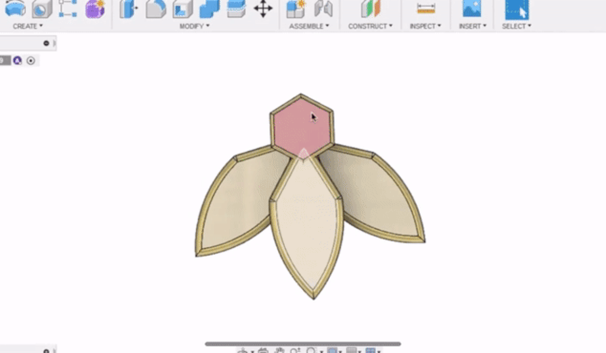 Screenshot of jewelry design