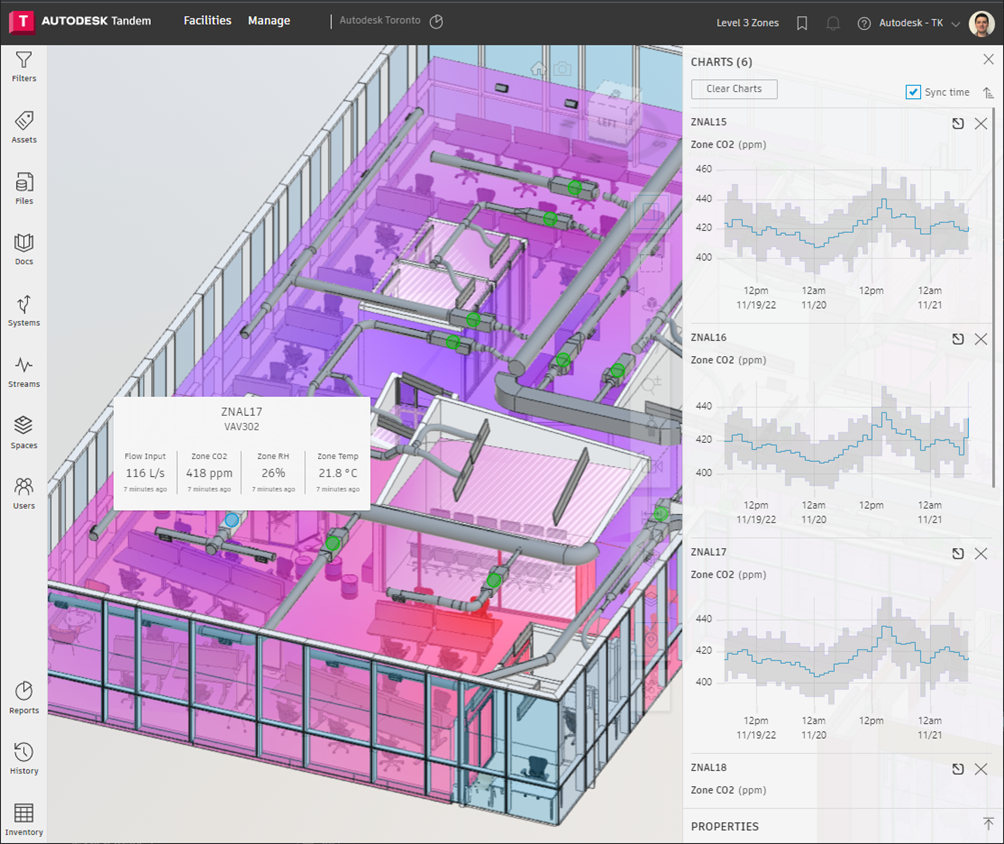 Screenshot of Autodesk Tandem user interface