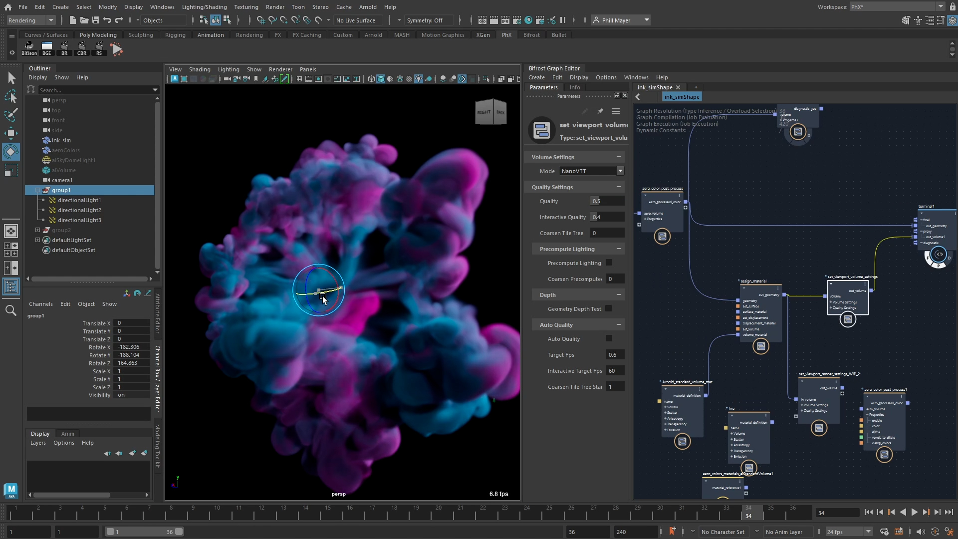 Computer screen shows Autodesk Maya technology updates