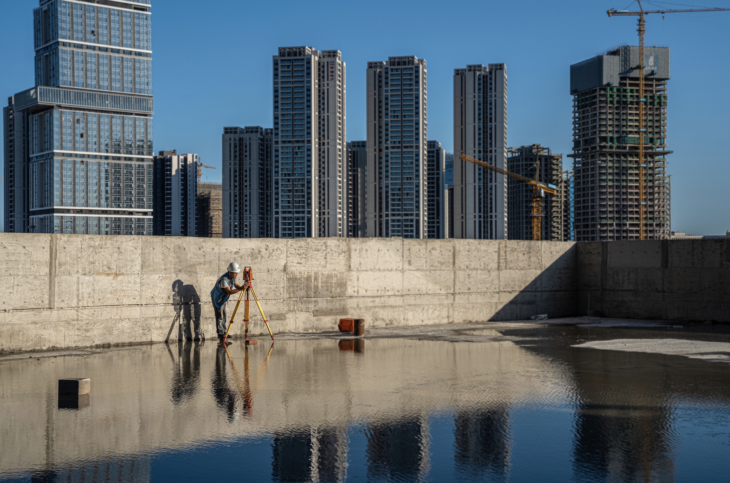 Man working at construction site