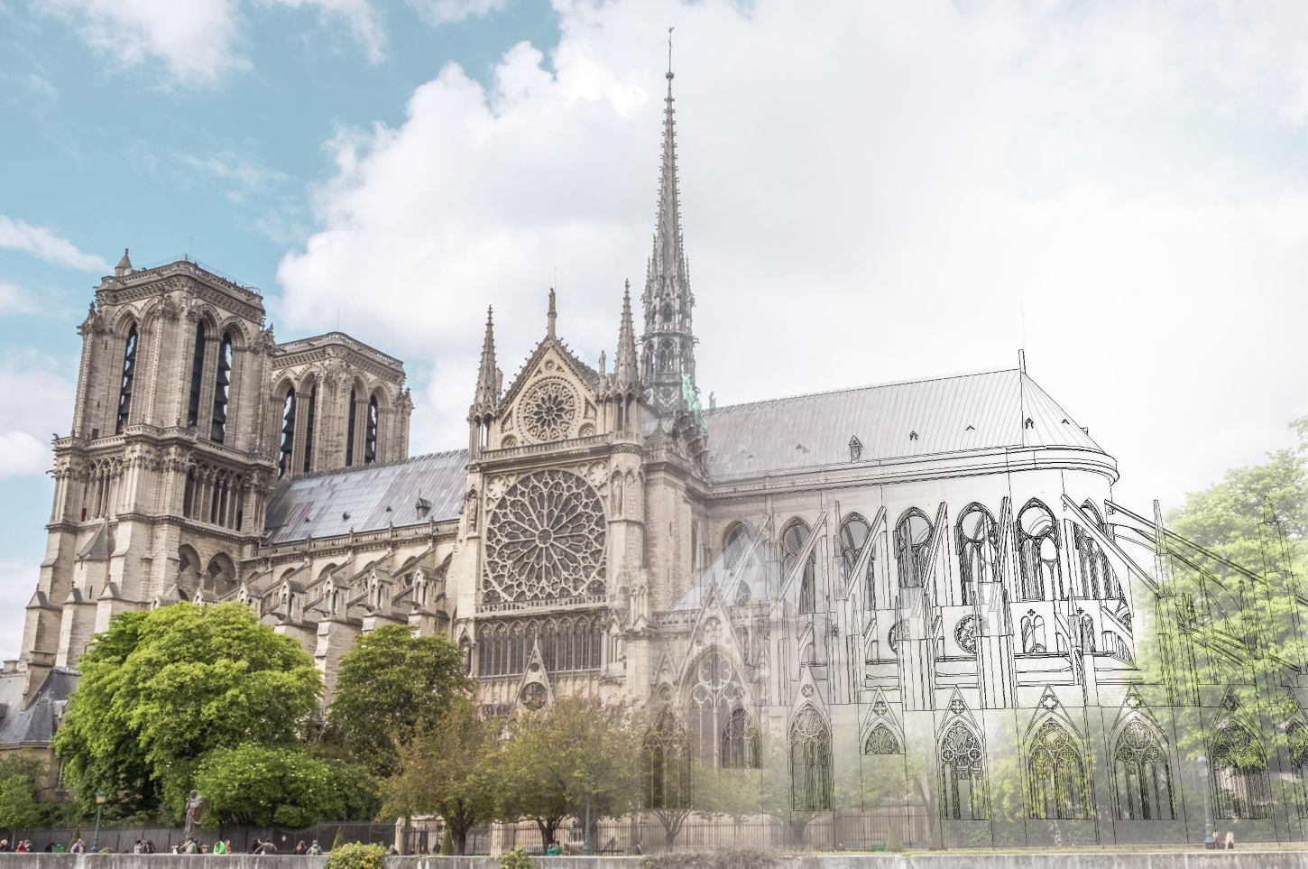 Notre-Dame restoration in Autodesk Revit
