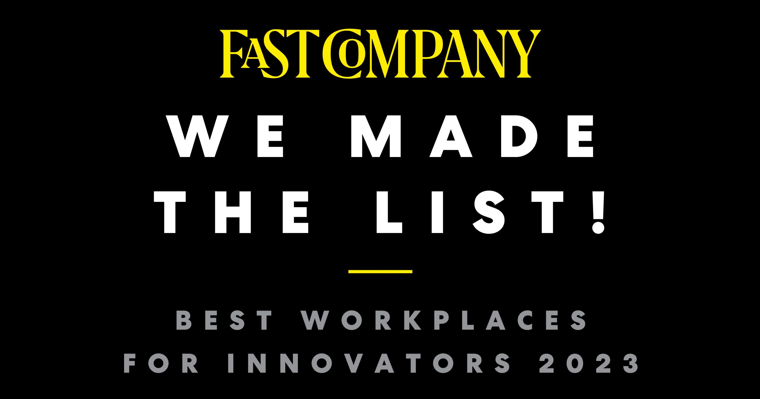 Fast Company Best Workplaces for Innovators 2023 logo