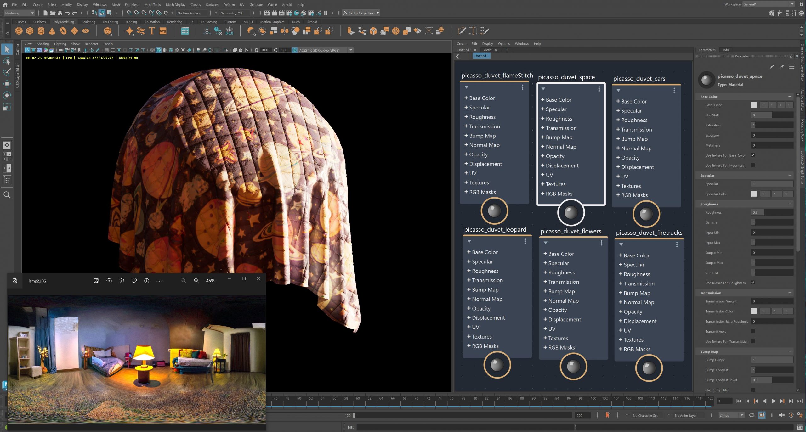 Screenshot of Autodesk Maya software