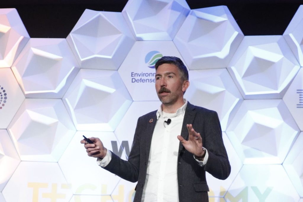 Chief Sustainability Officer giving a presentation