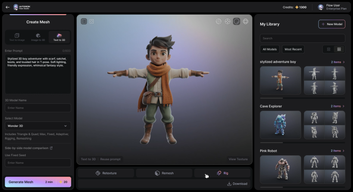Character Layer Neural Layer and AI rigging expanded in Flow Studio | Autodesk News